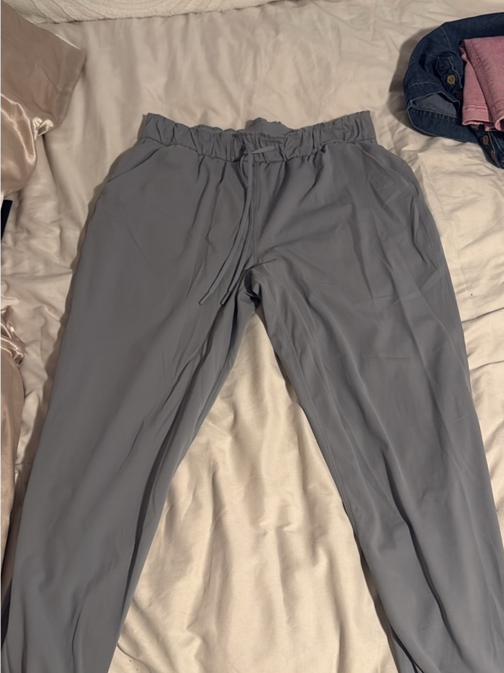 lululemon athletica Light Gray Track Pants
